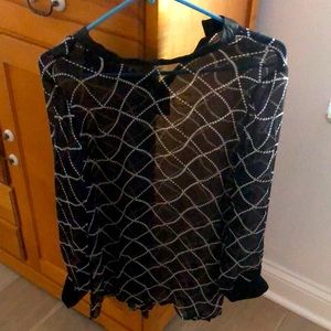 Black Sheer Blouse S
